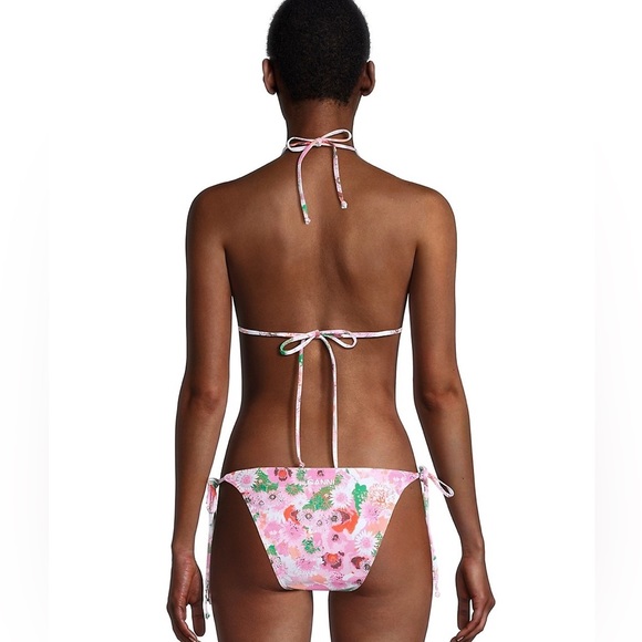 BNWT GANNI Floral String Halter Bikini (top + bottom) - Picture 2 of 11